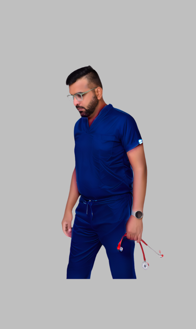 Bamboo Navy Blue Surgeon Dress