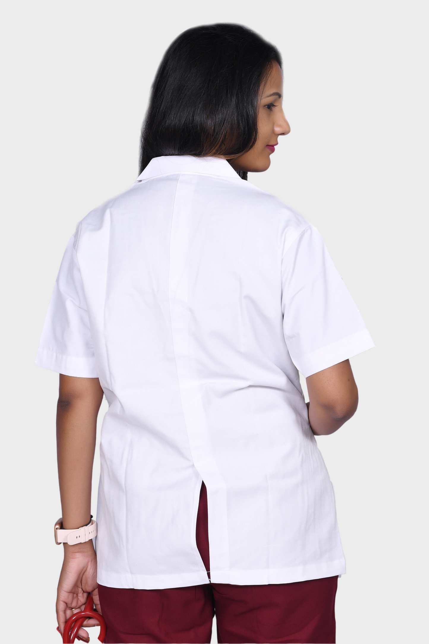Doctor's Apron PCM White Half Sleeves