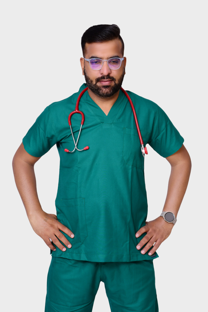 Softicy Green Surgeon Dress
