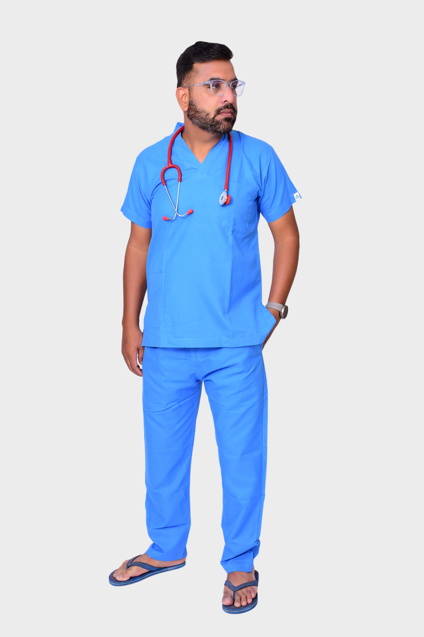 Sky Blue Surgical Scrub Dress Softicy Sky Blue Surgeon Dress XS Sky Blue Surgical Scrub Dress Softicy Sky Blue Surgeon Dress XS