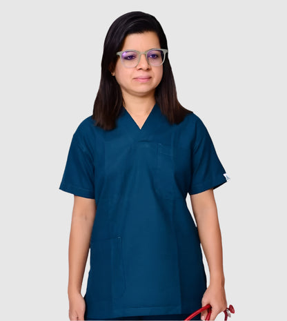Softicy Teal Forest Green Surgeon Dress