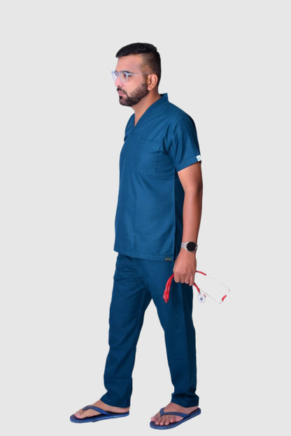 Softicy Teal Forest Green Surgeon Dress