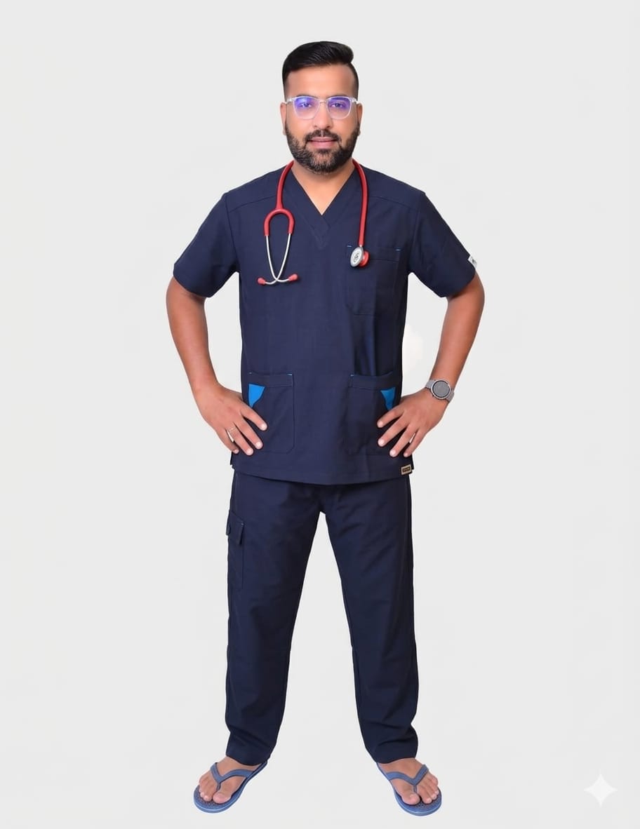 Stretchfit Navy Blue Surgeon Dress