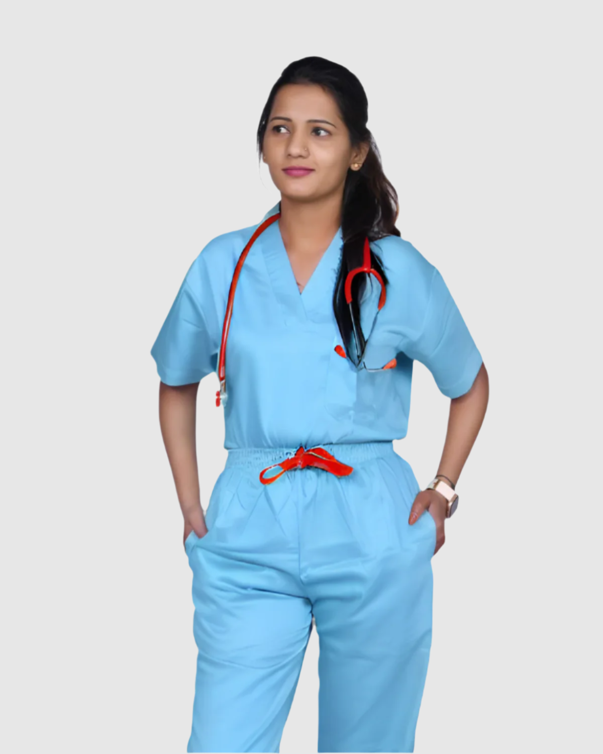 Bamboo Sky blue Surgeon Dress