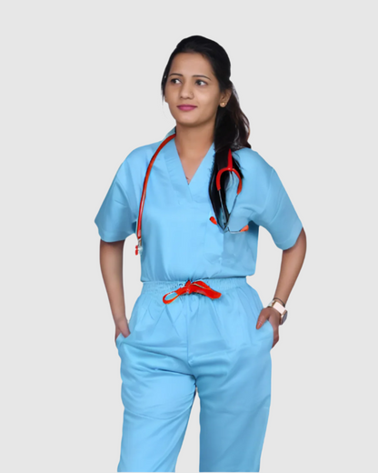 Bamboo Sky blue Surgeon Dress